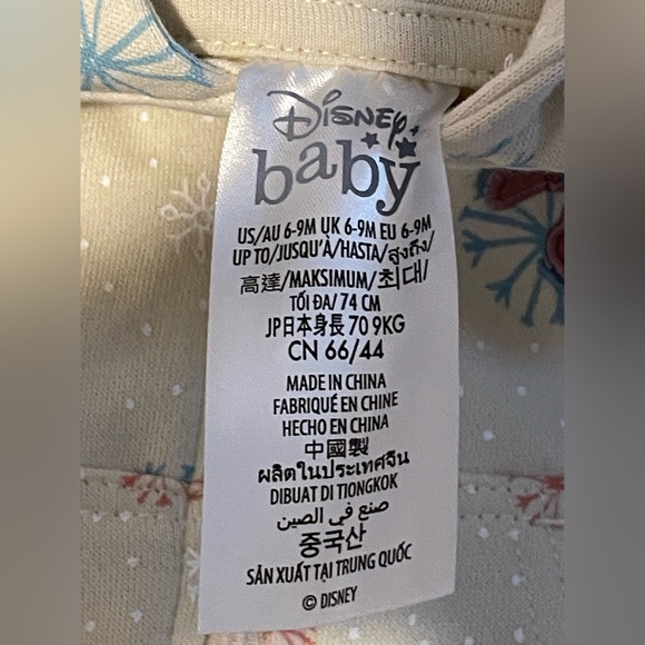 NEW Walt Disney Baby Skating Minnie Mouse Zip Up Hoodie w/ Ears & Bow Size 6-9mo - Picture 4 of 5